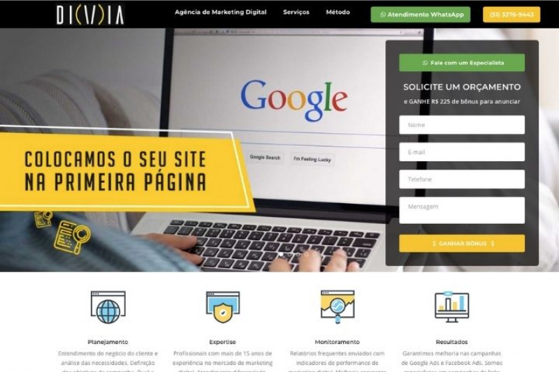 Criação de Landing Pages